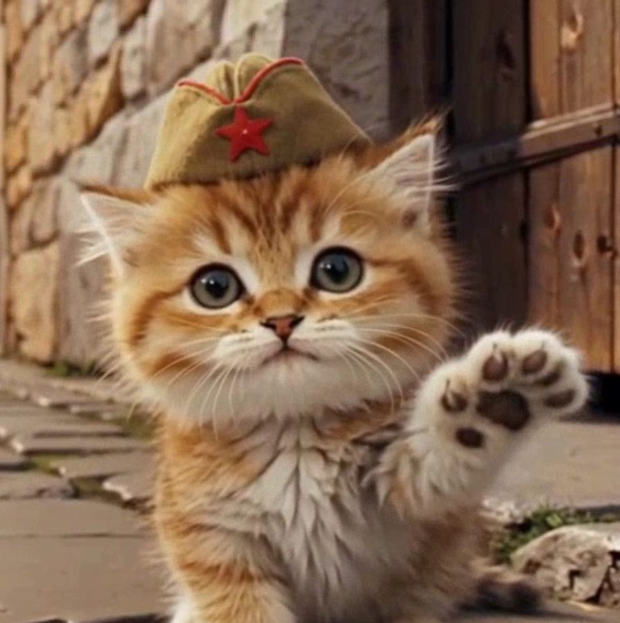 Добрый милый котик...